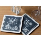 Cumpara ieftin &#039;Menu Du Jour&#039; Cork Backed Coasters |