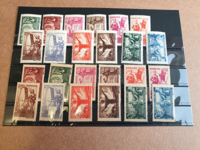 Timbre Rom&amp;acirc;nia 1945 APARAREA PATRIOTICA victoria set complect mnh foto