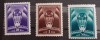 Romania 1932 timbrul aviației pilot, cap de pilot 3v neștampilate, Nestampilat