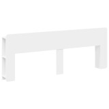 vidaXL Tablă de pat cu sertar cu depozitare Alb Lemn prelucrat 8001237