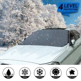 Parasolar Parbriz Auto Iarna-Vara Magnetic 145x120cm Protectie Anti-inghet Razele Solare Universal Montaj Rapid