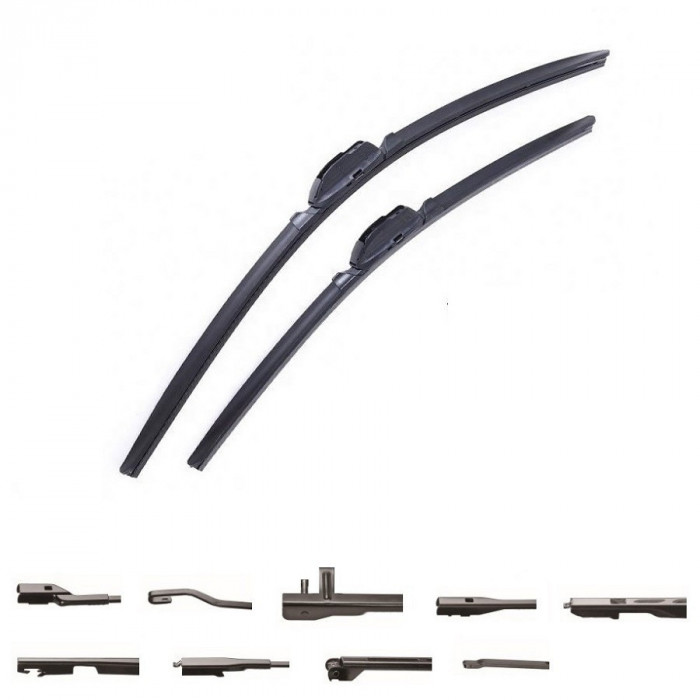 Set 2 stergatoare parbriz tip Aerotwin Nissan Qashqai dupa 2013 EUROHELP 27-WBF650 / 27-WBF400