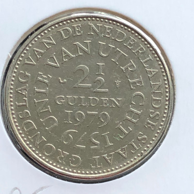 Olanda 2 1/2 gulden 1979 Unie van Utrecht foto