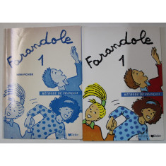 FARANDOLE , METHODE DE FRANCAIS , par CATHERINE LE HELLAYE et DOMINIQUE BARZOTTI , dessins de JOSETTE VINAS Y ROCA , VOLUMELE I - II , 1992