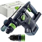 Festool KHC 18 EB-Basic - Rotopercutor SDS-Plus fara acumulatori si incarcator Li-Ion 18 V - Ah 2.6 J mandrina interschimbabila valiza speciala acceso