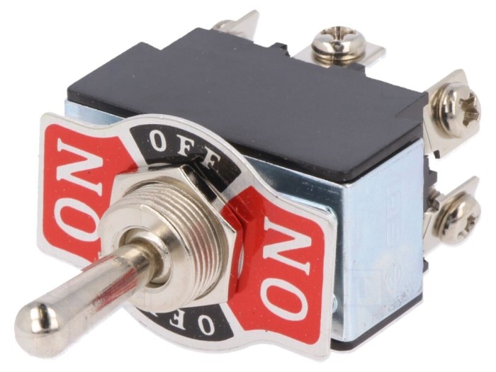 Comutator basculant DP3T ON-OFF-ON 20A
