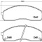 Placute frana Kia Carnival 1 (Up), Carnival 2 (Gq), Pregio Caroserie (Tb) SRLine parte montare : Punte fata
