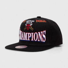 Mitchell&Ness șapcă din amestec de lână culoarea negru, cu imprimeu