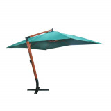 Umbrela de soare suspendata 300 x 400 cm, Verde