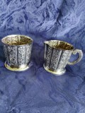 Set vintage argintat, Cana, Universal