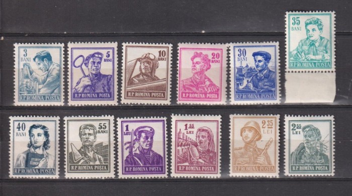 ROMANIA UZUALE &quot;ACTIVITATI&quot; LP. 381 MNH