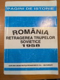 Romania Retragerea trupelor sovietice 1958