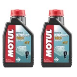 Pachet 2 litri ulei Motul Outboard Tech 4T 10W40 , Protectie fiabila pentru motoare marine A n 4 timpi