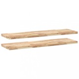 Cumpara ieftin Rafturi suspendate 2 buc. 160x40x4cm lemn masiv acacia netratat