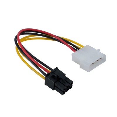 Adaptor alimentare placa video pci-e, 6 pini, de la molex foto