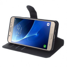 Husa Samsung Galaxy J7 J710 2016 Flip Cu Stand Neagra foto
