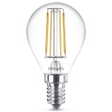 Bec LED filament Philips mini P45 E14 4.3W 470lm lumina calda 2700 K