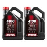 Pachet 10 litri ulei Motul 4100 SYN-NER S 10W40 , Protectie avansata si performanta pentru motoare pe benzina si diesel