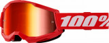 Ochelari cross/atv 100% Strata 2 Red, lentila oglinda, culoare rama rosu Cod Produs: MX_NEW 26013495PE