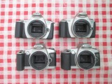 Lot de 4 aparate Canon EOS 300-500N functionale