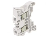 Conector de &Icirc;mbinare Șine 0,5-10mm2 2 Borne Gri 8mm, TE Connectivity