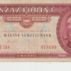 M1 - Bancnota foarte veche - Ungaria - 100 forint - 1989