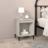 Cumpara ieftin Noptiere, gri beton, 40x35x50 cm