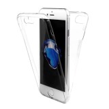 Husa iPhone 7 Plus / 8 Plus Silicon TPU 360 Transparenta, Anti-soc, Anti-zgarieturi, Anti-alunecare
