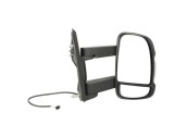 Oglinda exterioara Citroen Jumper 06-/14-; Fiat Ducato 06-/14-; Peugeot Boxer 06-/14-; dreapta, manuala, ECE, carcasa neagra, convexa, cromata, 8 gau