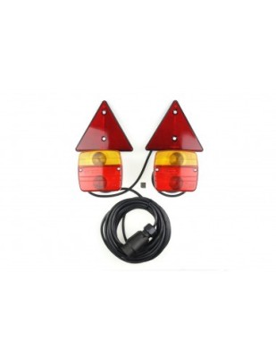 Lampa magnetica pentru remorca cu triunghi 12V foto