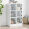Gossi dulapuri inalte cu usi, alb, 68x37x109 cm, lemn prelucrat