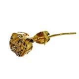 Trandafir placat cu aur de 24K, lungime 27 cm, in cutie eleganta neagra