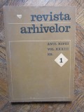 REVISTA ARHIVELOR ANUL XLVIII VOL XXXIII NR 1
