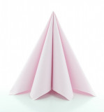 Servetele de masa festive Linclass (roz pal) / 40 x 40 cm / 50 buc