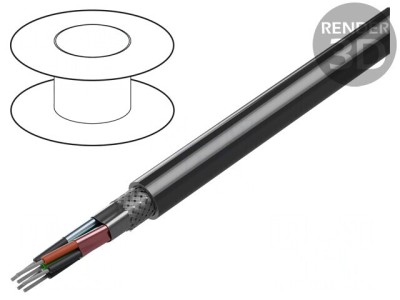 Cablu RS232/RS422 30m PVC Crom 100&amp;Omega; foto