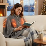 Patura electrica USB 150x80cm, patura incalzire cu 3 trepte temperatura 40 52C pentru relaxare