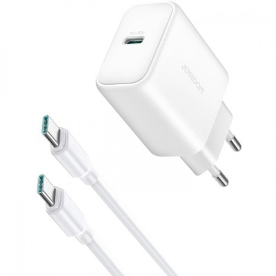 Incarcator Retea Cu Cablu USB-C Joyroom JR-TCF24, 30W, 3A, 1 x USB-C, Alb foto