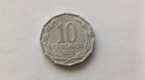 Chile-10 Centavos 1978, America Centrala si de Sud
