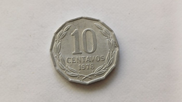 Chile-10 Centavos 1978