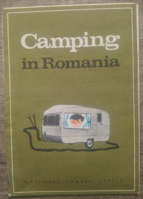 Camping in Romania, harta ONT 1970 foto