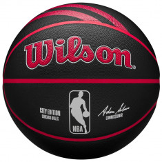 Mingi de baschet Wilson NBA Team City Collector Chicago Bulls In/Out Ball WZ4024105XB negru