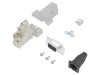 Conector D-Sub 15 Pini Mamă pe Cablu ENCITECH Ecranat Aliaj Zinc Negru