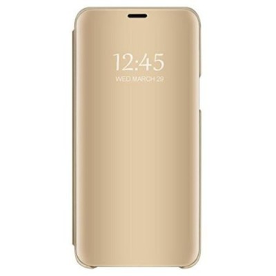 Husa Huawei Y7 2019 / Y7 Prime 2019, Clear View Flip Mirror Stand, Aurie foto