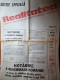 ziarul realitatea romaneasca 1991-stabilirea salariului de baza brut pe tara