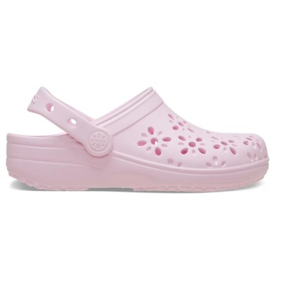 Saboti Crocs Classic Floral Cut-Out Clog Kids Roz - Pink Milk foto