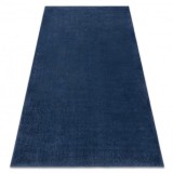 Covor de spalat modern LINDO albastru inchis, anti-alunecare, shaggy, 60x100 cm