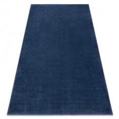 Covor de spalat modern LINDO albastru inchis, anti-alunecare, shaggy, 60x100 cm