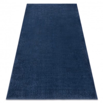 Covor de spalat modern LINDO albastru inchis, anti-alunecare, shaggy, 160x220 cm foto