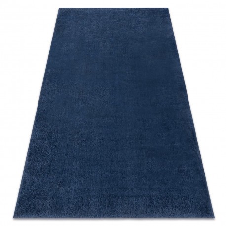 Covor de spalat modern LINDO albastru inchis, anti-alunecare, shaggy, 160x220 cm