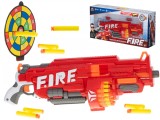 Arma Blaze Storm cu 40 gloante din spuma + Tinta, rosu